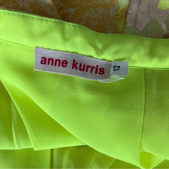 ANNE KURRIS High Belgium Designer Floral Mini Skirt Size 12 - Picture 7 of 8